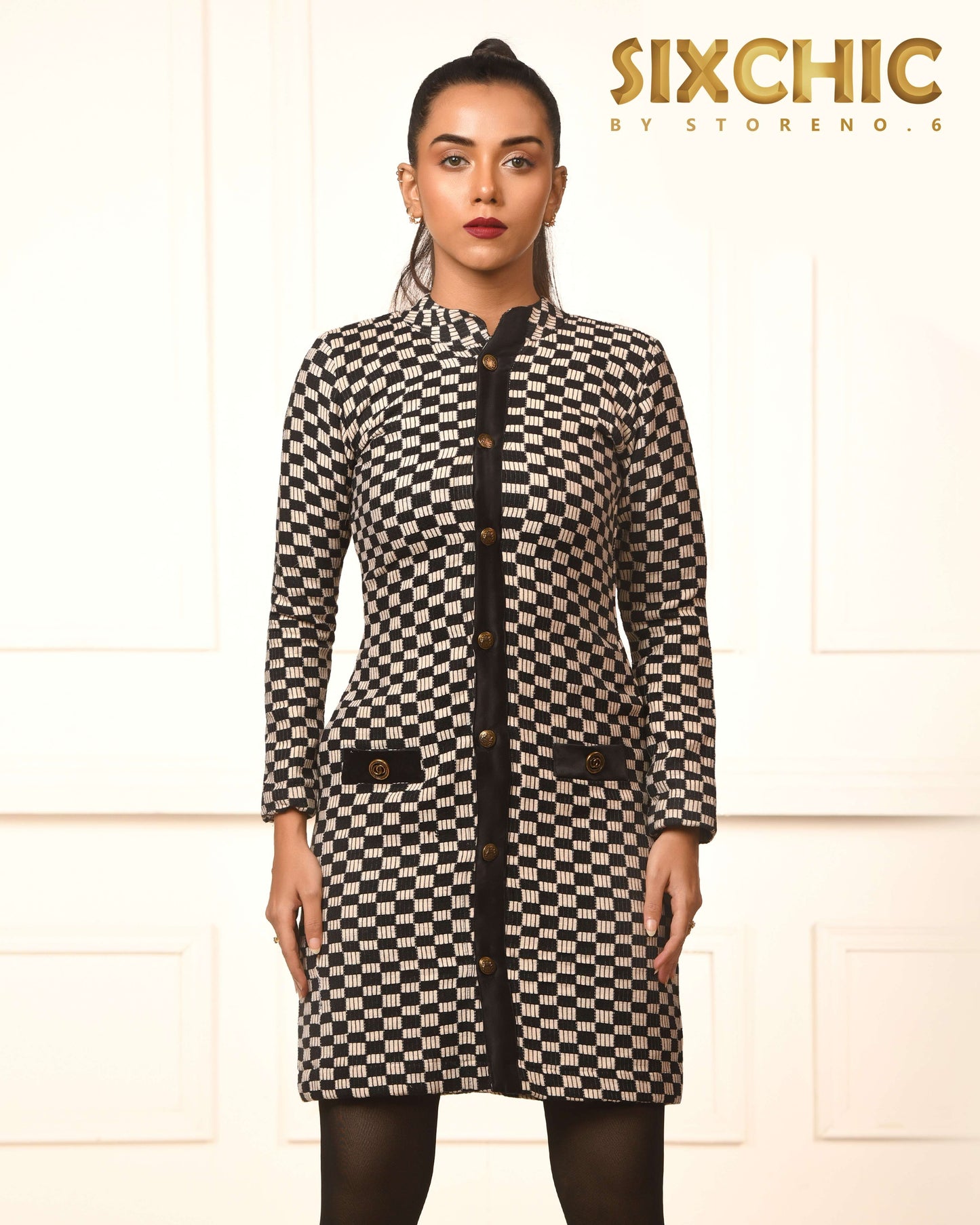 CLASSIC CHESSBOARD DRESS